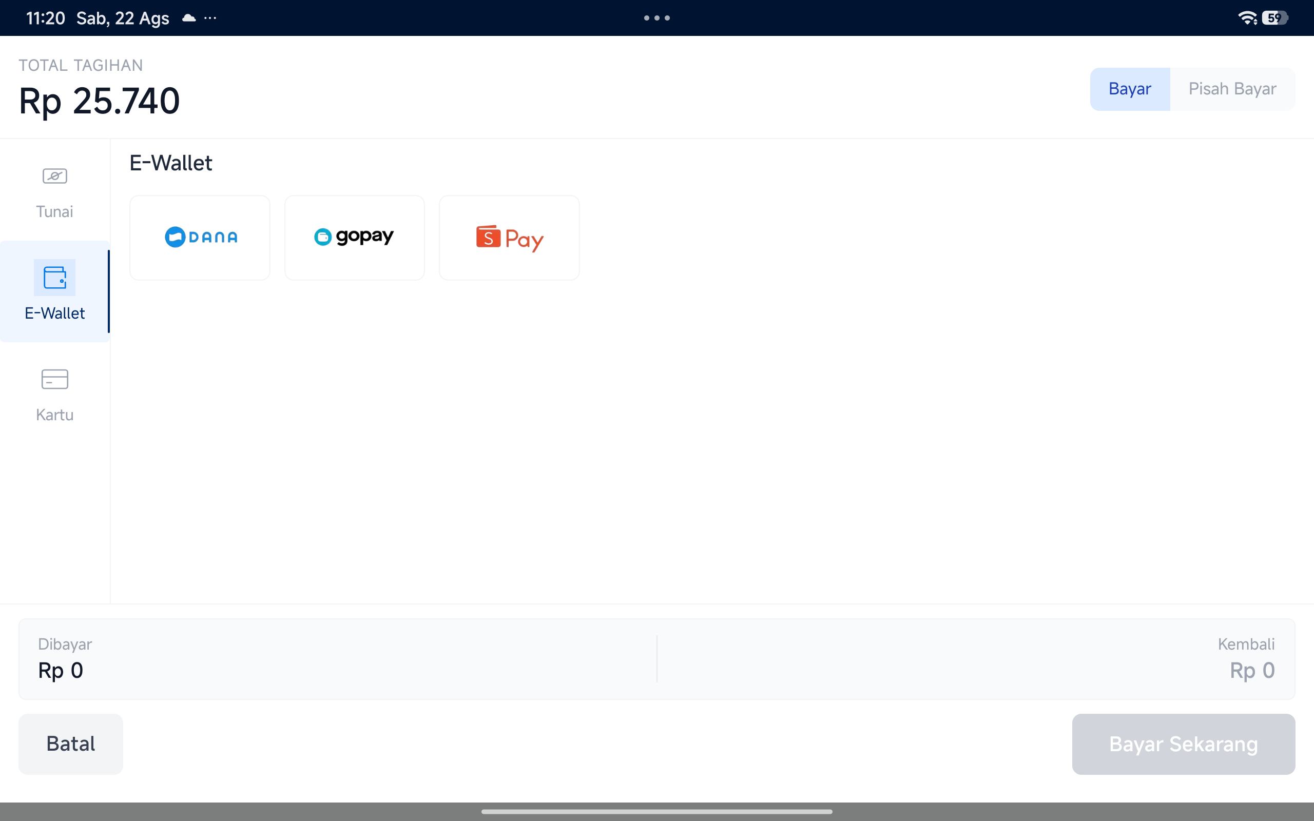 Pembayaran E-Wallet